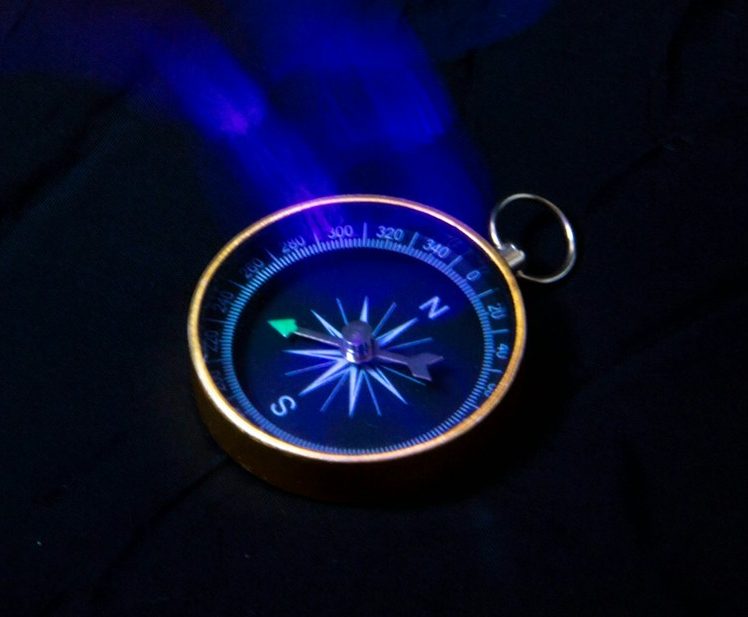 Eine Hand hält eine Glühbirne vor einem pastelfarbenen Hintergrund.